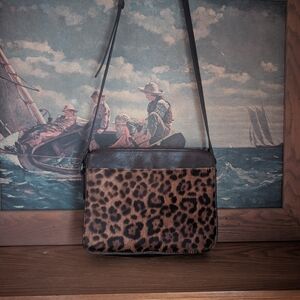 Patricia Nash Leopard Print Crossbody Bag